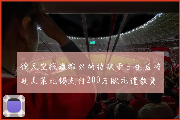 德天空报道维尔纳待孩子出生后将赴美莱比锡支付200万欧元遣散费